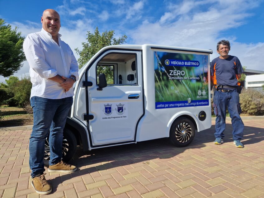 União das Freguesias de Faro compra veículo elétrico para as equipas de jardins e espaços verdes